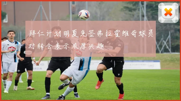 拜仁计划明夏免签弗拉霍维奇球员对转会表示浓厚兴趣